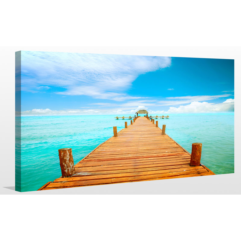 « jeté on isla mujeres, mexique », reproduction de photo sur toile tendue, H 24 po x l 40 po x P 1 po