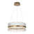 Brushed gold plated finish & clear glass selected