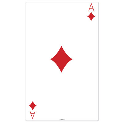 Ace of Diamonds Cardboard Standup
