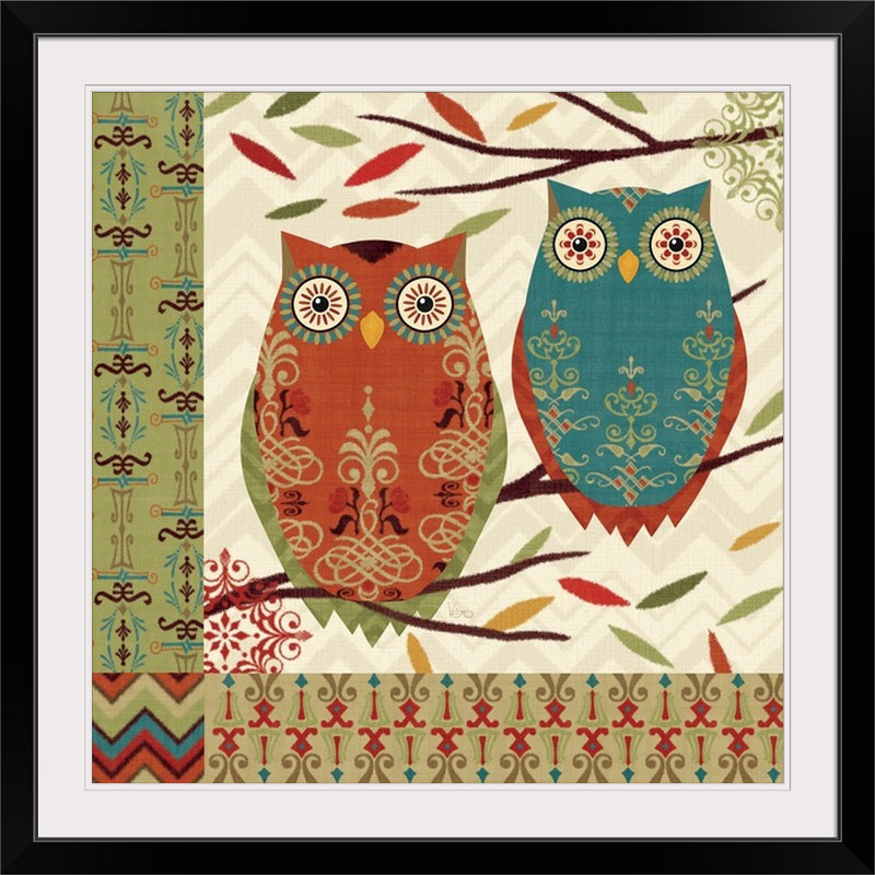 « i » par veronique charron, impression Hoot, H 35 po x l 35 po x P 1,5 po, Toile