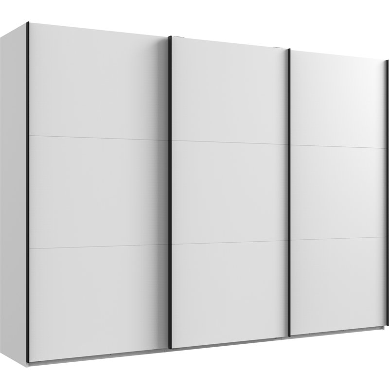 Guardino 3 Door Wardrobe, 216cm H x 300cm W x 65cm D, White