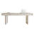 Modern Minimalist Cream-Colored Piano Lacquer 4-Drawer Desk-494988586