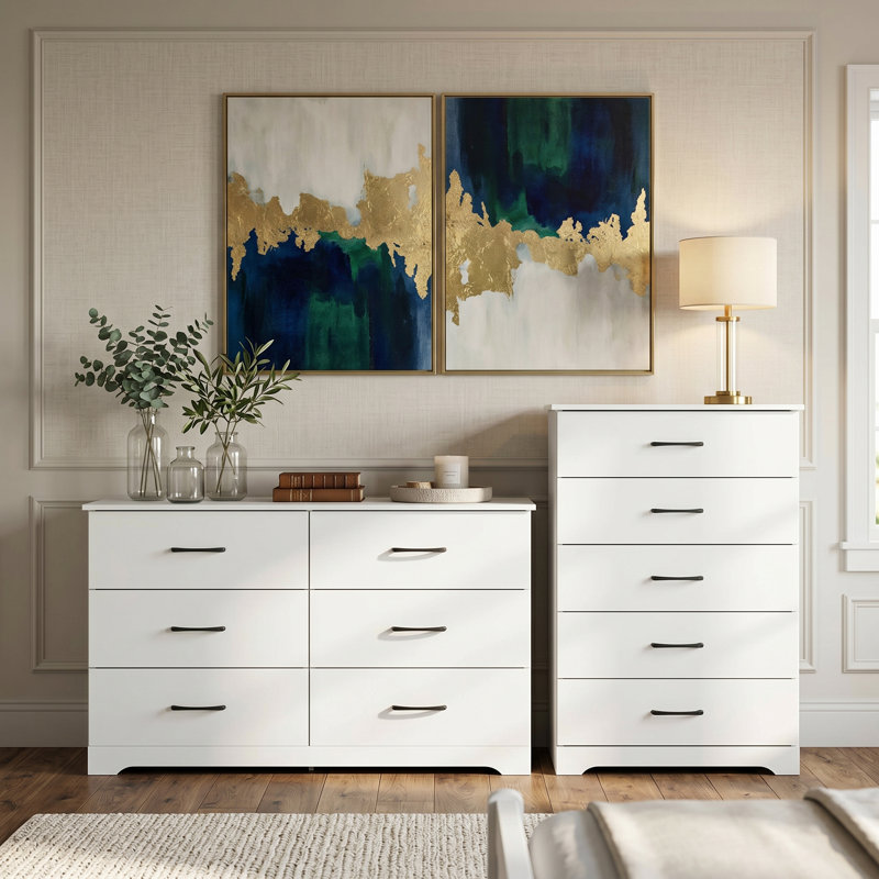 Ensemble de chambre à coucher 2 pièces Arkia, White