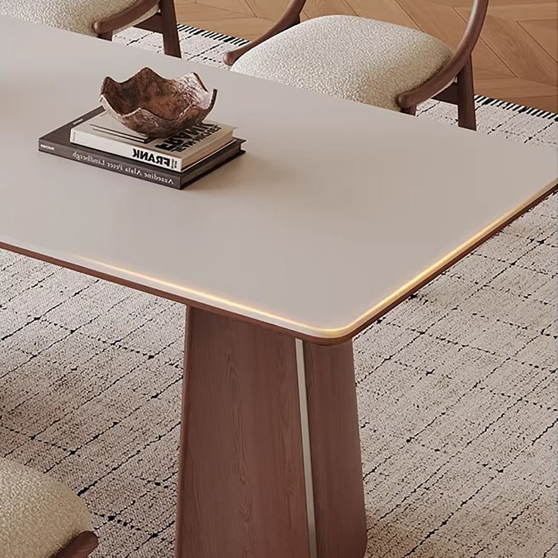 Table en pierre blanche frittée, H 29,5 po x l 59,1 po x P 31,5 po, 7