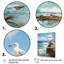 «Seagulls Perch Horizon I» - art mural fenêtres côtières-1992256525-1992257011