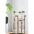 Elegant Glass Vial Flower Vase with Bronze Metal Frame, Perfect for Versatile Floral Displays and Home Decor.