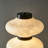 White+Black Mulberry Silk+Iron Free Form Floor Lamps