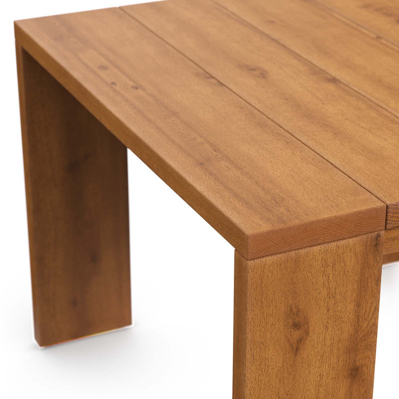 Tahoe Outdoor Patio Acacia Wood Side Table In Natural