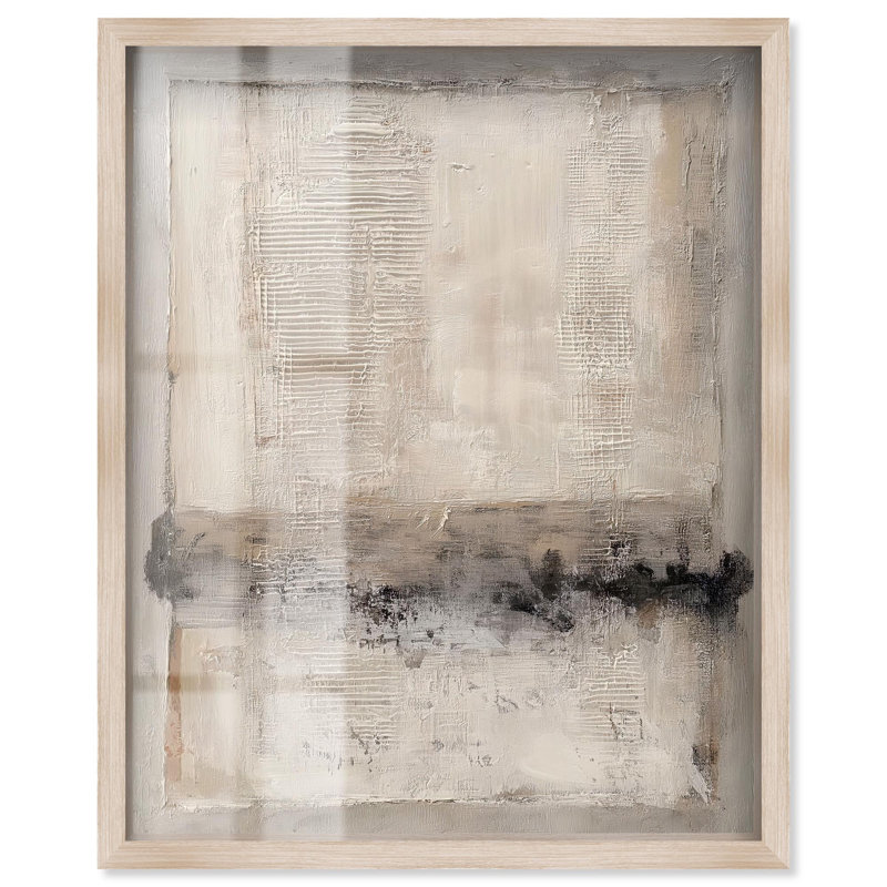 «Lintel of Time II Boho Art Shadowbox Print» par Art Remedy, H 25 po x l 21 po, Crème