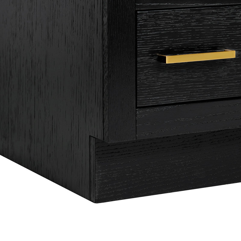 42" Single Bathroom Vanity Base only, Black Oak
