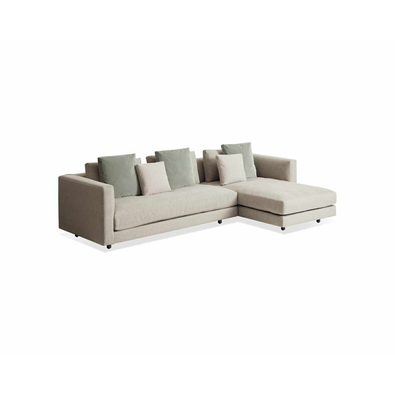 Hands Down Chaise Sectional, Landa Stone, Right Hand Facing
