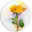« rose avec feuilles vertes painting », peinture-1804642467-1804642472