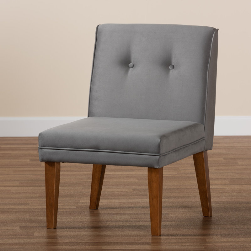 16.7'' H Velvet Upholstered Side Chair