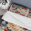 Mireyah multicolore Bohemian Rhapsody à motif floral VI - Ensemble de housse de couette floral - Microfibre de polyester-1130659894