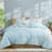 100% Washed Cotton Comforter Set King Size – Black, Linen-Like Texture, Soft & Breathable Bedding Set, 3-Piece Durable Percale Comforter-123119598-123119591