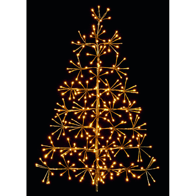 LED Indoor / Outdoor Lighted Christmas Tree, Gold