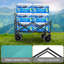 Chariot pliable avec chariot de 440 lb avec capacité de cerclage, idéal pour le camping, le magasinage et les activités de plein air