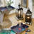 Courtly Check Stripe Large Candle Lantern