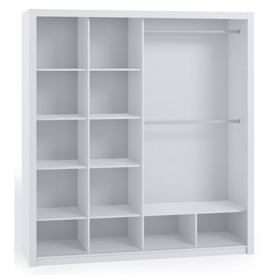 Boel 2 Door Manufactured Wood Wardrobe