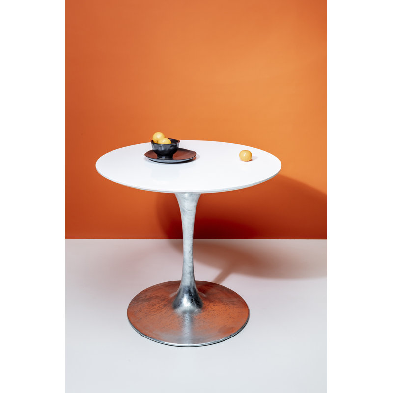 Table Invitation Set Ebony, White/Beige, H76 x L90 x W90cm