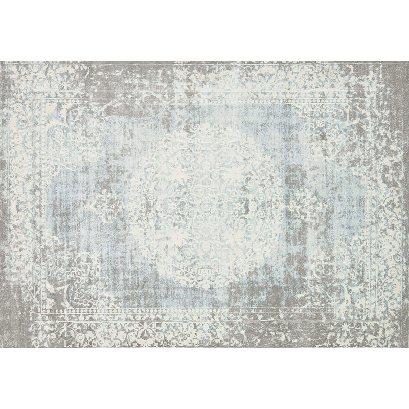 Stalham Vintage Look Vinyl Machine Printed Area Rug, Rectangle 140 x 200cm