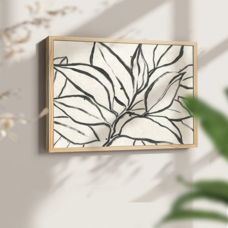 Branche de parchemin II - impression encadrée - réversible, Naturel, H 16 po x l 20 po