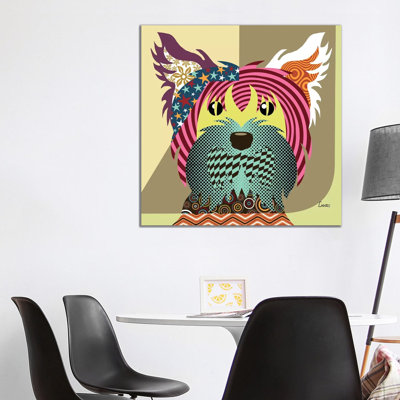 Yorkshire Terrier by Lanre Studio - Wrapped Canvas Print