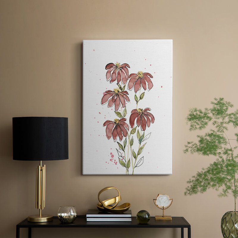 Watercolor Blooms II - galerie Cavas sur mesure, H 48 po x l 32 po