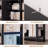 5 Tier Bookshelf with Doors - 71.1" Industrial Display Standing Shelf Rak with Open Shelves & Metal Frame, Bookcase with Adjustable Shelf, Black-1921290286