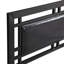 Lit plateforme simple en métal noir de jais avec structure de support robuste, aucun sommier requis