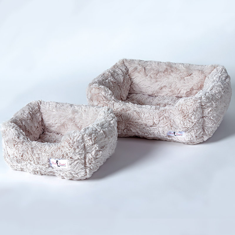 Cuddle Pet Bed, Large (10" W x 14" D x 7" H), Mauve