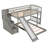 Stairway Twin Over Twin 2- Drawers Bunk Bed With Stairs and Slide-309869551