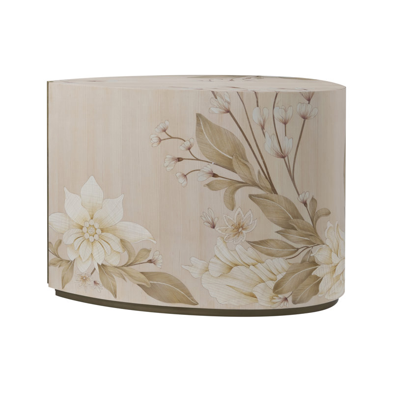 Bouquet End Table, Buttercream