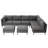 Greysun 8 - Person Modular Patio Conversation Set with Cushions-693166018