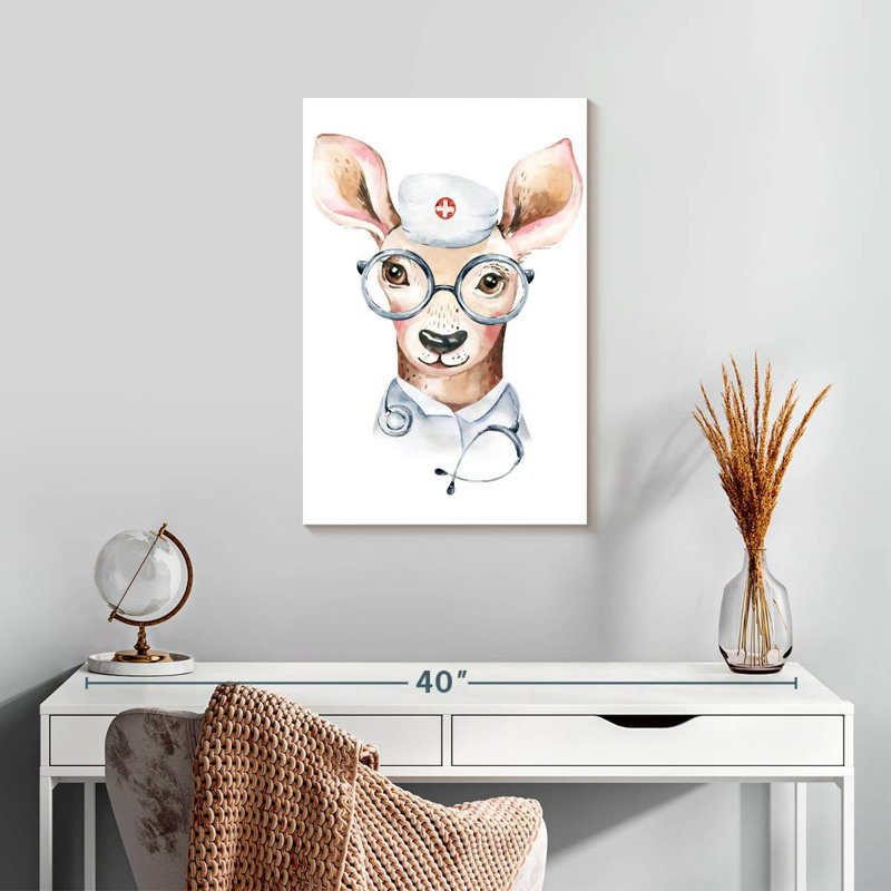 Ketti Doctor Deer, 24" H x 16" W