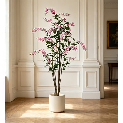 Light Luxury Style Artificial Weeping Jasmine Greenery, Indoor Floor Potted Decor Ornament