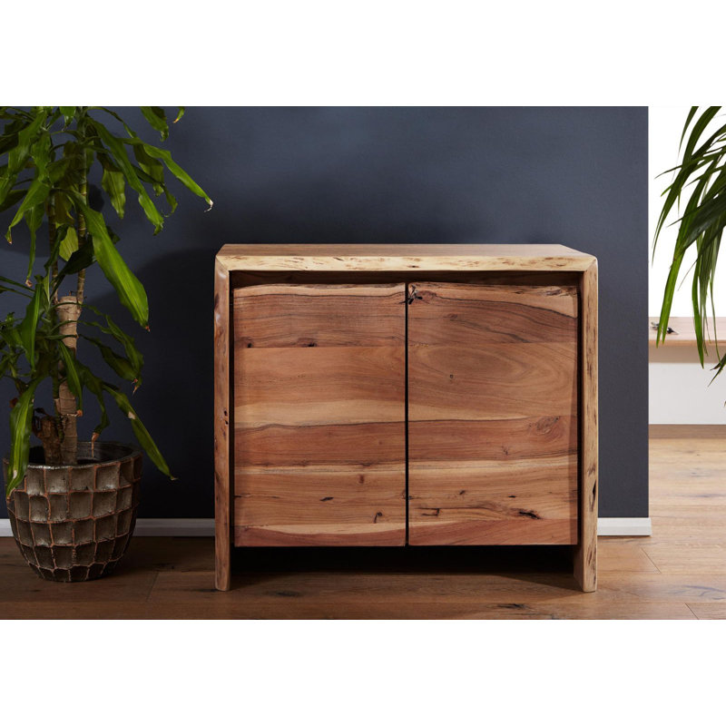 Pure Acacia Solid Wood Bathroom Cabinet, Ecru
