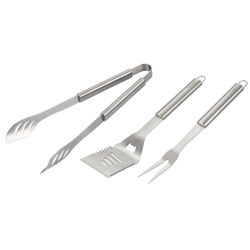 Alpine Outdoor - BBQ Tool Bundle (Slotted Turner, Tongs and Two-Pronged Fork)