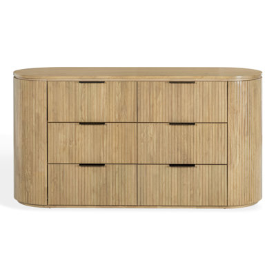 Fluted 6 Drawer Dresser