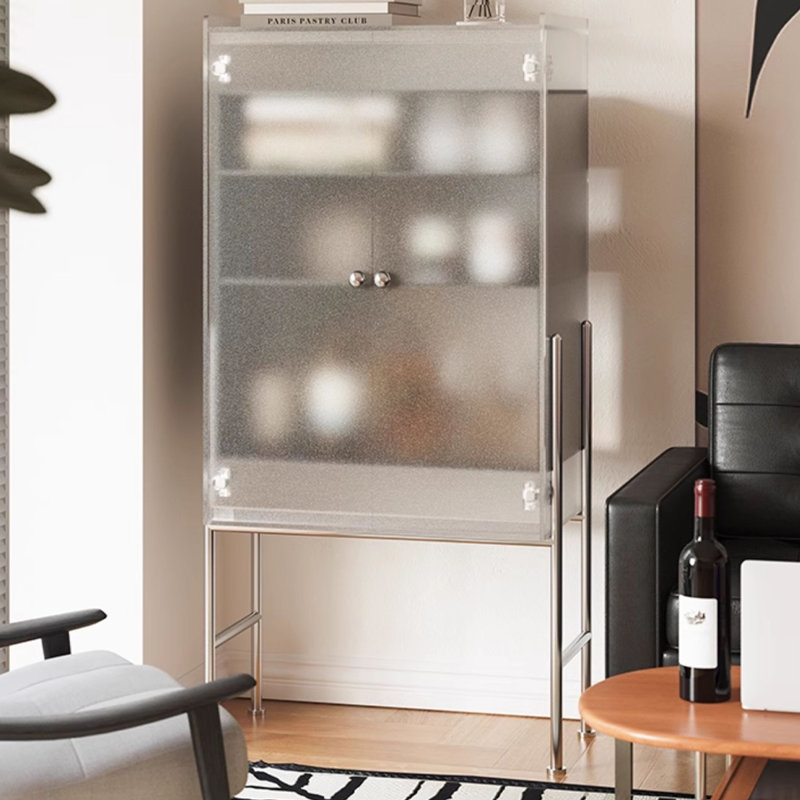 Vitrines noires en acrylique, Noir
