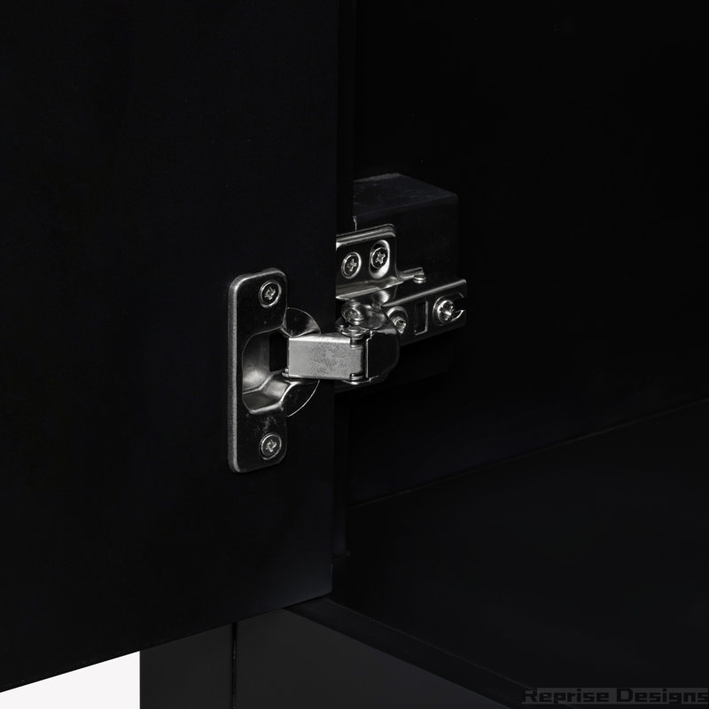Base de meuble-lavabo simple 35,5 po seulement, Noir, Argent
