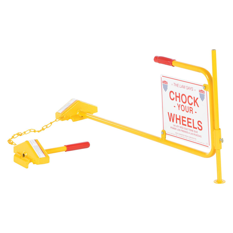 STEEL RAIL CHOCK W/ FLAG RAIL CHOCK