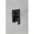 12" Wall Mounted Rain Shower - Natural Rainfall Simulation, Self-cleaning Discharge, Rust- And Brass Matte Black Head Sensation, Jet, Rust--118752289