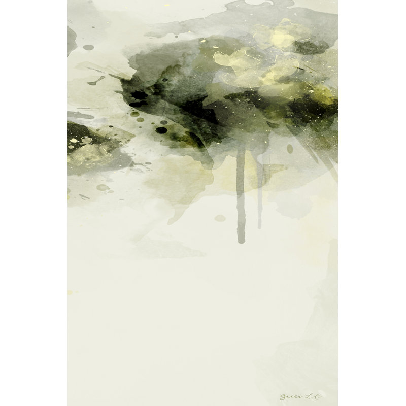 Misty Abstract Morning II by Green Lili - Wrapped Canvas Painting, 46cm H x 30cm W