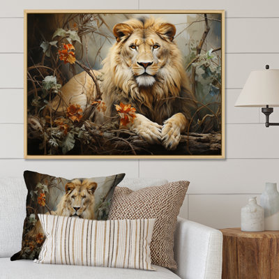 " Lion Collage Of Nature I "