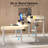 63" Height Adjustable L-Shaped Desk With Power Outlets & 3 Drawers, Standing Desk For Home Office-687522761