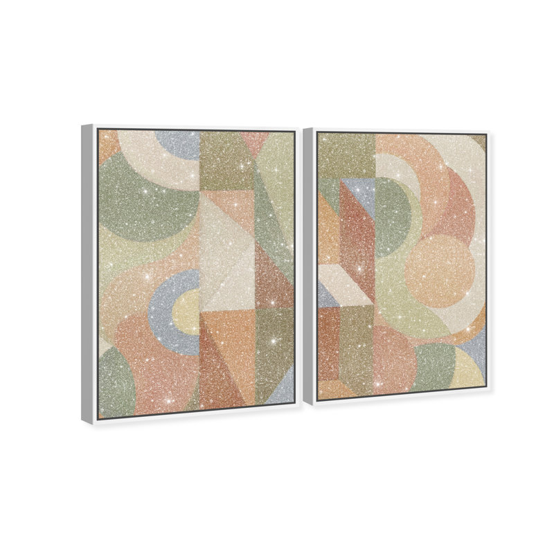 Adore You Set Set by Oliver Gal, 110"H x 74"W, White Floater Frame