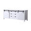 Meuble-lavabo double blanc 80 po X P 22 po D-660990597
