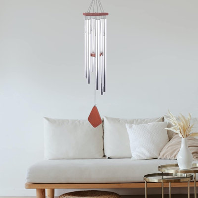 Tabia 🎶 Exquis grandes carillons éoliens d'extérieur: décoration en métal pour les cadeaux de jardin, de patio et de mémoire 🌟
