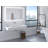 Pyramid 48" Wall Mounted Rectangular Solid Surface Bathroom Sink in Matte Finish, White, No Faucet Hole-339242658-362957919